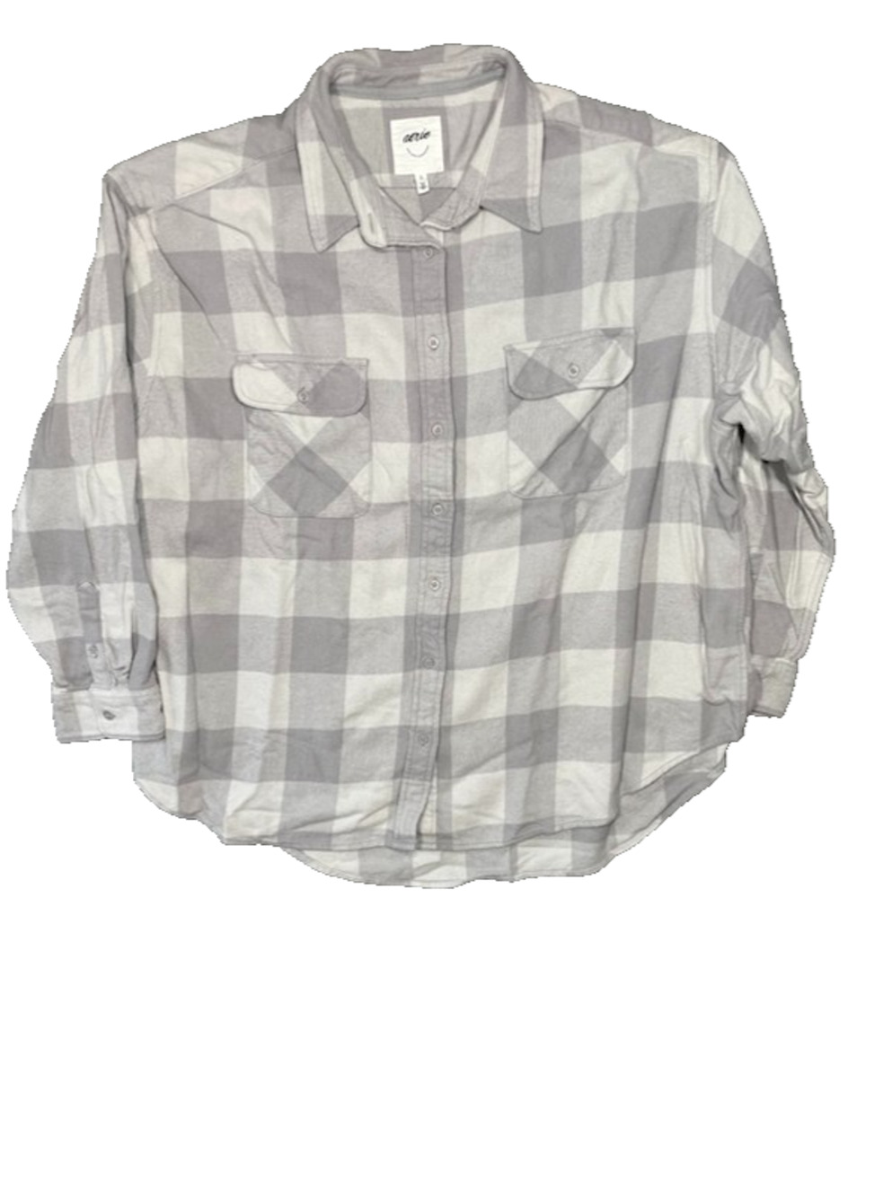Aerie Buffalo Plaid Lumberjane Flannel Shirt XL Cabincore Soft Oversized 90s